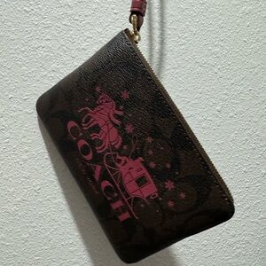 Coach Christmas Wristlet